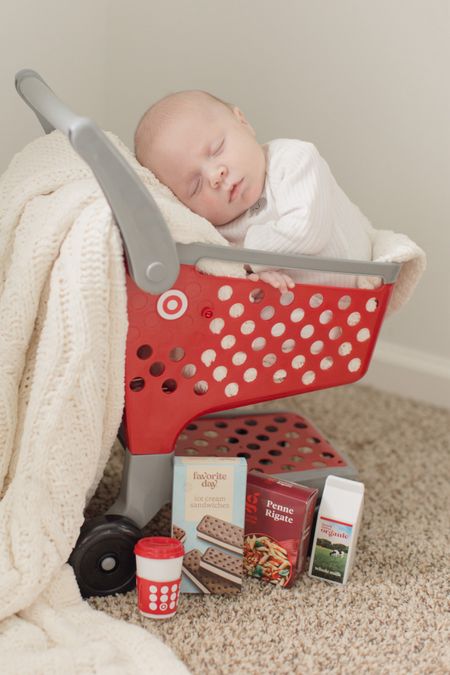 This baby toy made for the perfect newborn photoshoot prop! Love this target shopping cart toy

#LTKKids #LTKBaby #LTKFamily