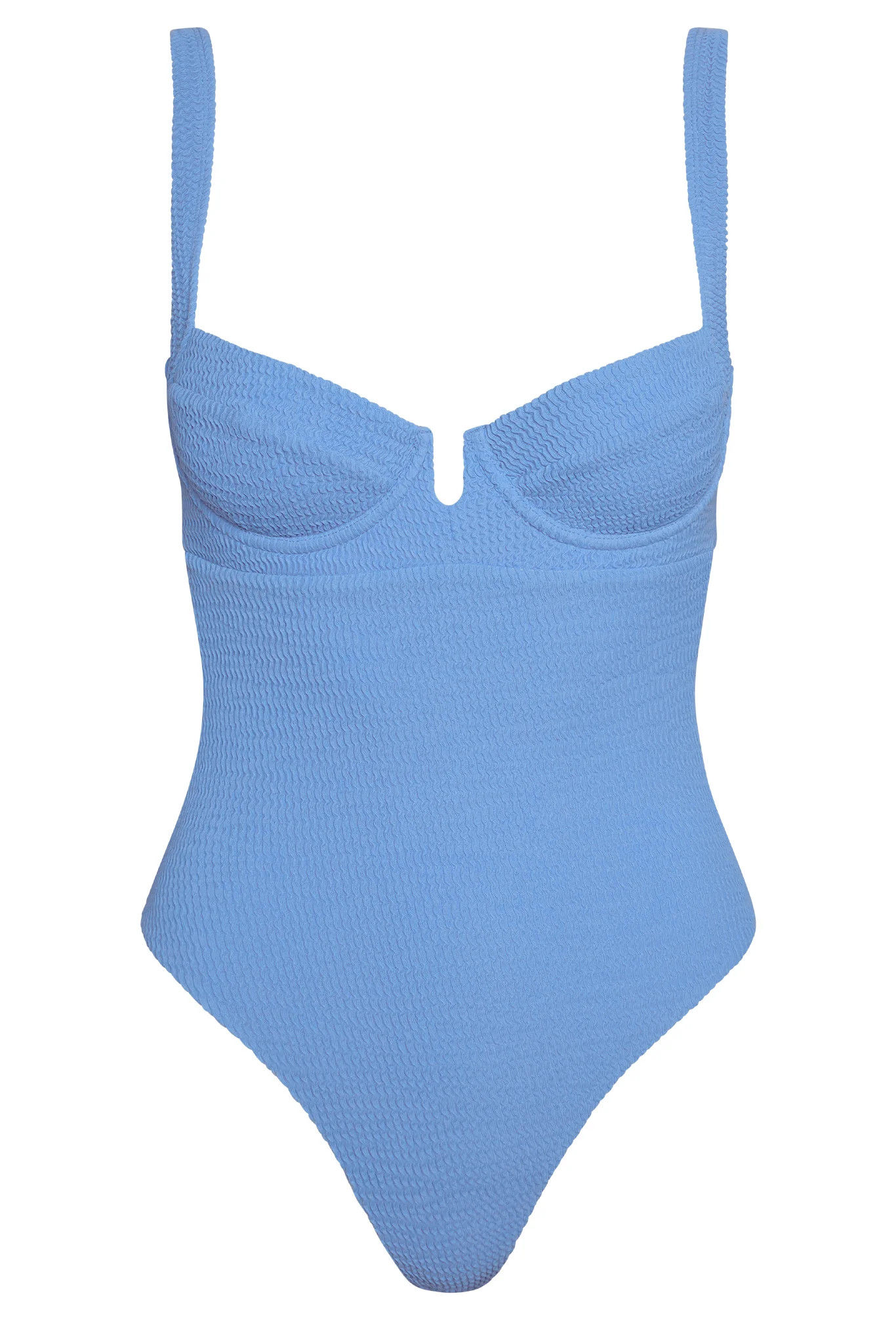 Clovelly One Piece - Azure Crinkle | Monday Swimwear