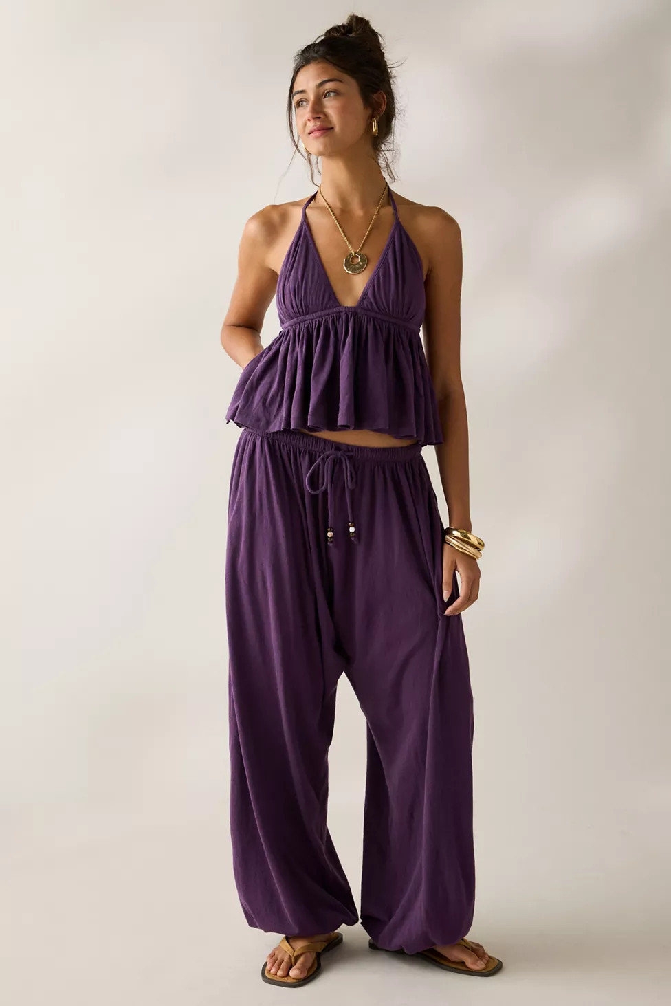 Out From Under Summer Love Cotton Balloon Pants | Urban Outfitters (US and RoW)