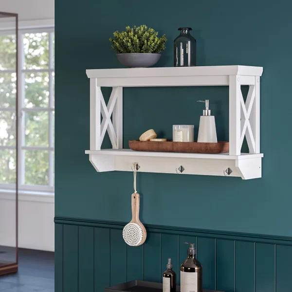 La Crosse 3 Hook Wall Shelf | Wayfair North America