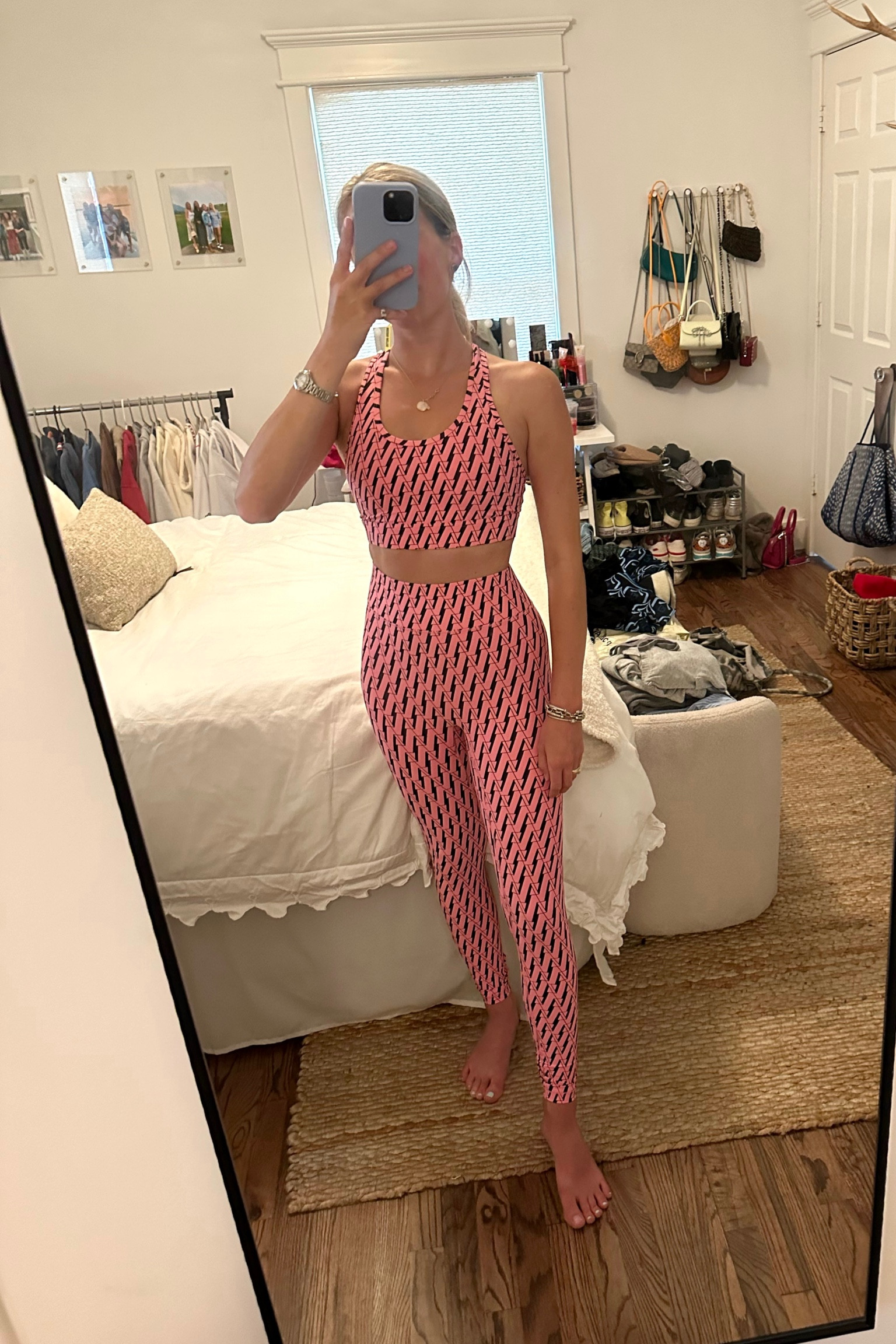 Set is from Bandier but linked some of my other pink & black favorites! 

#LTKstyletip #LTKxNSale #LTKFitness