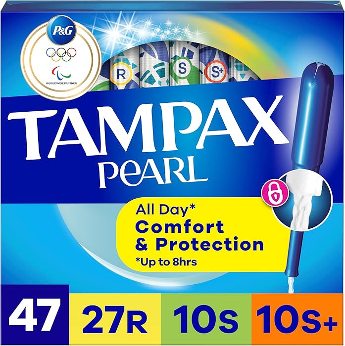 Tampax Pearl Tampons for Women Multipack, with LeakGuard Braid, Regular/Super/Super Plus Absorben... | Amazon (US)