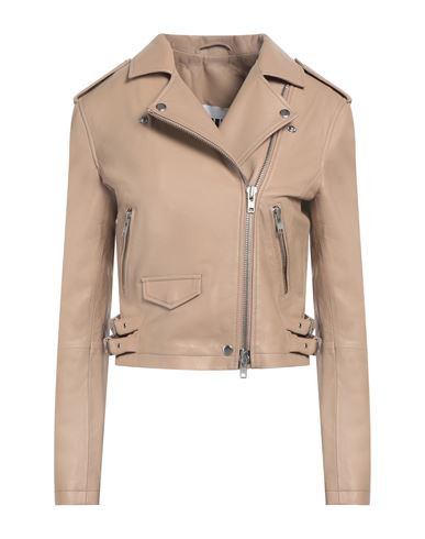 Swd By S. w.o. r.d. Woman Jacket Beige Size 4 Leather | YOOX (US)