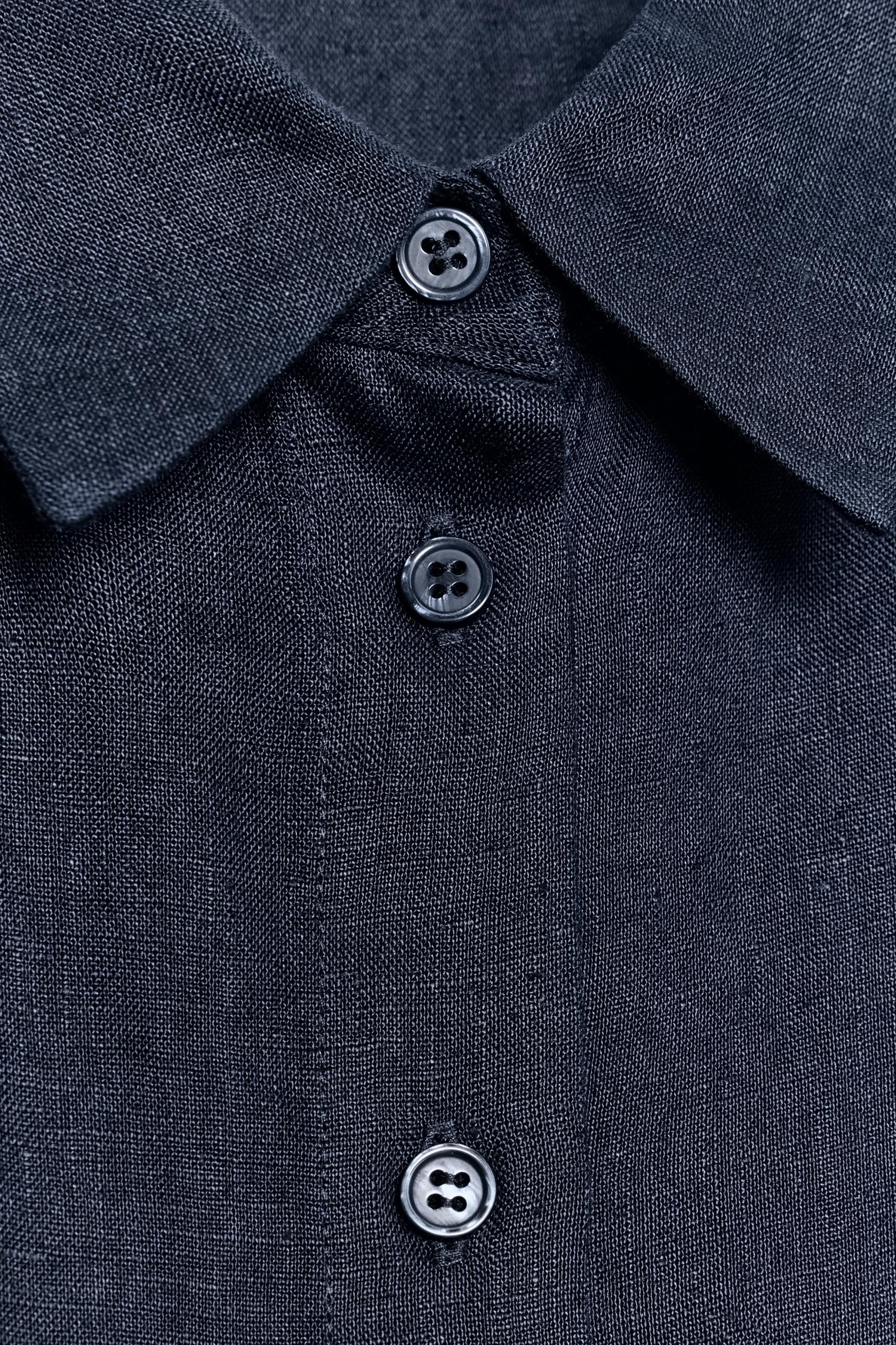 100% LINEN SHIRT ZW COLLECTION | Zara US