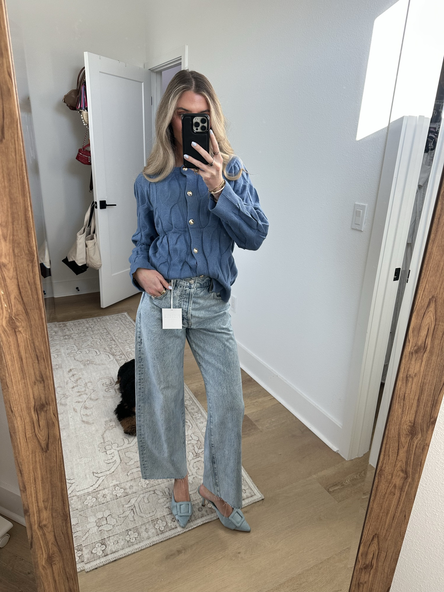 @pistola size 24 jeans. A modern take on a signature shape, Tate Crop sits high at the waist with a bowed wide leg and cropped 28" inseam, striking the balance between structure and ease. The curved leg adds soft dimension, while the wide cropped opening makes it endlessly versatile for pairing with boots or flats. Crafted from rigid non-stretch denim in Modena, a fresh light wash that channels effortless vintage cool.

#LTKootd #LTKFindsUnder100 #LTKSeasonal