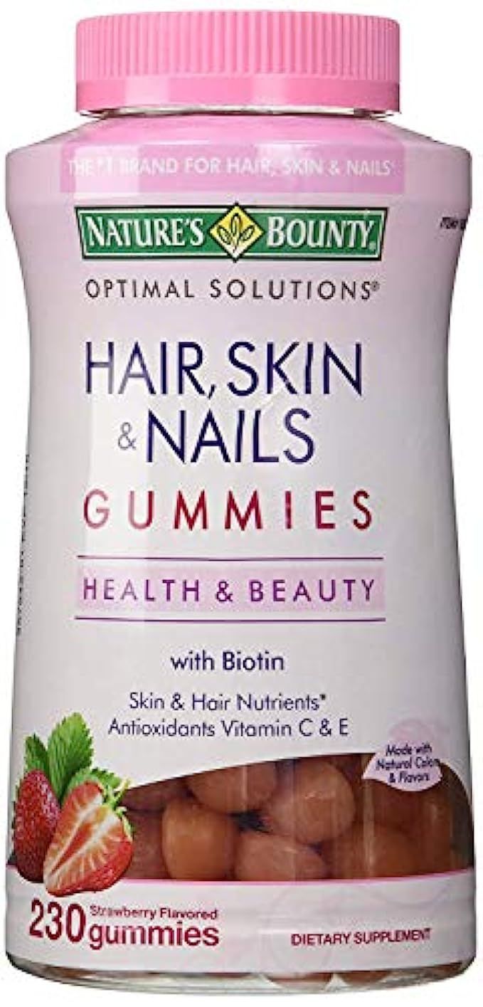 Nature's Bounty Extra Strength Hair Skin Nails, 230 Gummies | Amazon (US)