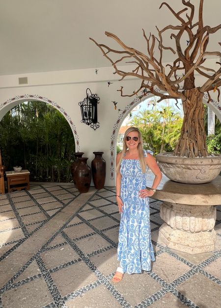 Mexican vibes 💯 The perfect (& affordable) blue & white dress to wear during your destination wedding week, honeymoon, or any vacation to Cabo San Lucas, Mexico! 

#LTKfindsunder50 #LTKwedding #LTKtravel