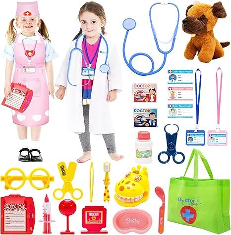 Kids-Toys,Doctor-Kit-for-Toddlers-3-5,Pretend Play Christmas-Birthday-Gift Ideas,Toys for 2 3 4 5... | Amazon (US)