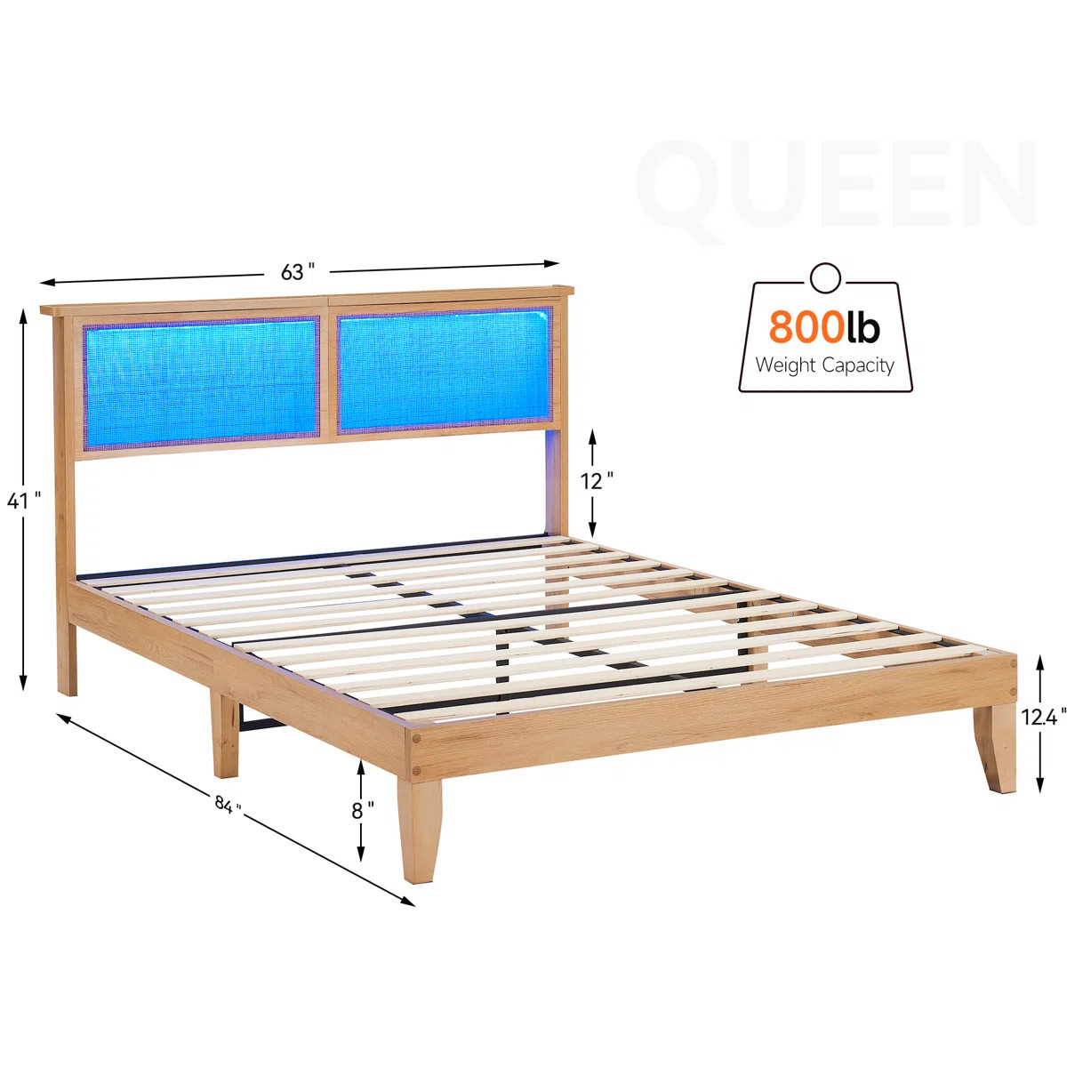 Bay Isle Home™ Stavern Mid Century Natural Platform Bed & Reviews | Wayfair | Wayfair North America