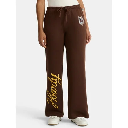Disney Mickey Mouse Women's Graphic Wide Leg Jogger Pants, Sizes XXS-XXL | Walmart (US)