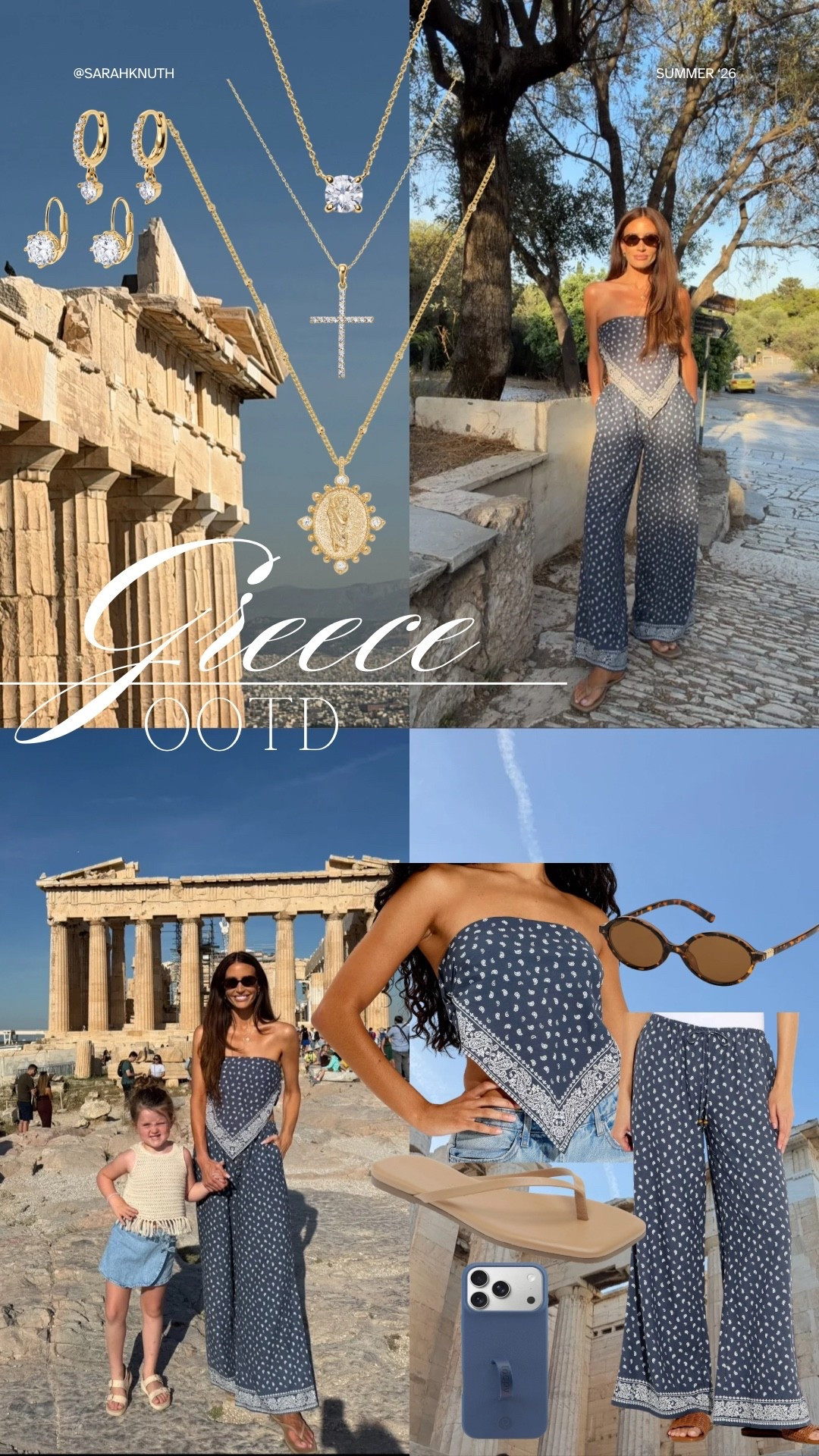 What I wear in Greece, summer vacation outfit, European summer, Target find, sandals, summer jewelry, summer set

#LTKootd #LTKTravel #LTKdayinmylife