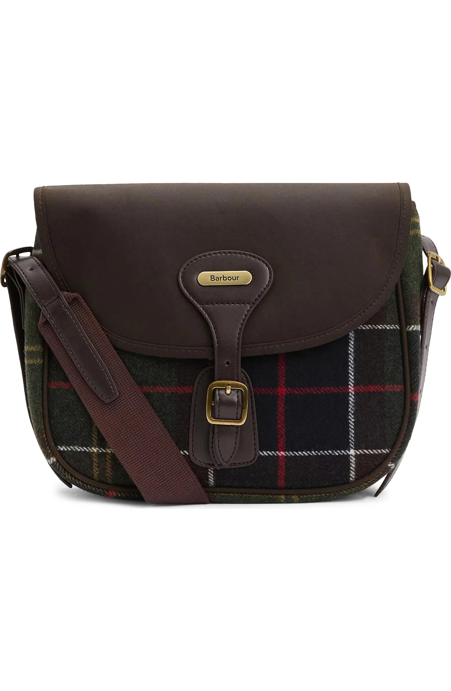 Barbour Cromarty Plaid & Leather Crossbody Bag | Nordstrom | Nordstrom