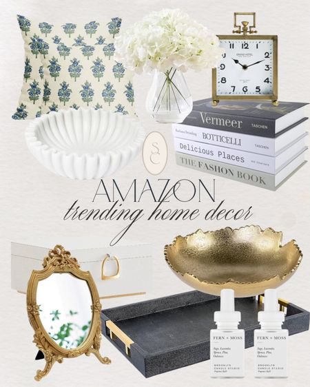 These are all top selling on Amazon!! Trending right now! This includes this black tray, brass bowl, coffee table books, throw pillows, faux flowers, fluted marble bowl, air diffuser scents, vintage inspired mirror, brass clock, and jewelry box!

Amazon, Amazon best sellers, trending, trending home decor, summer home decor, spring home decor, spring home, spring throw pillows, vintage home decor, modern home decor, home decor inspiration

#LTKStyleTip #LTKSeasonal #LTKHome