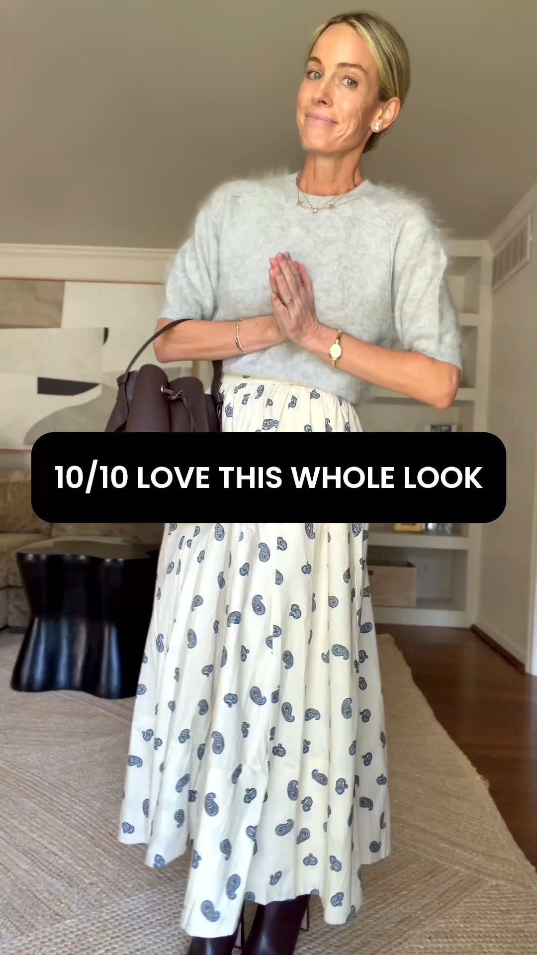 Shirt size S, skirt size XS!