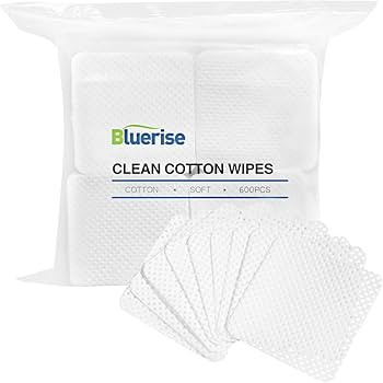 BLUERISE Lint Free Nail Wipes White 600pcs Nail Polish Remover Pads Soft Absorbable Eyelash Exten... | Amazon (US)