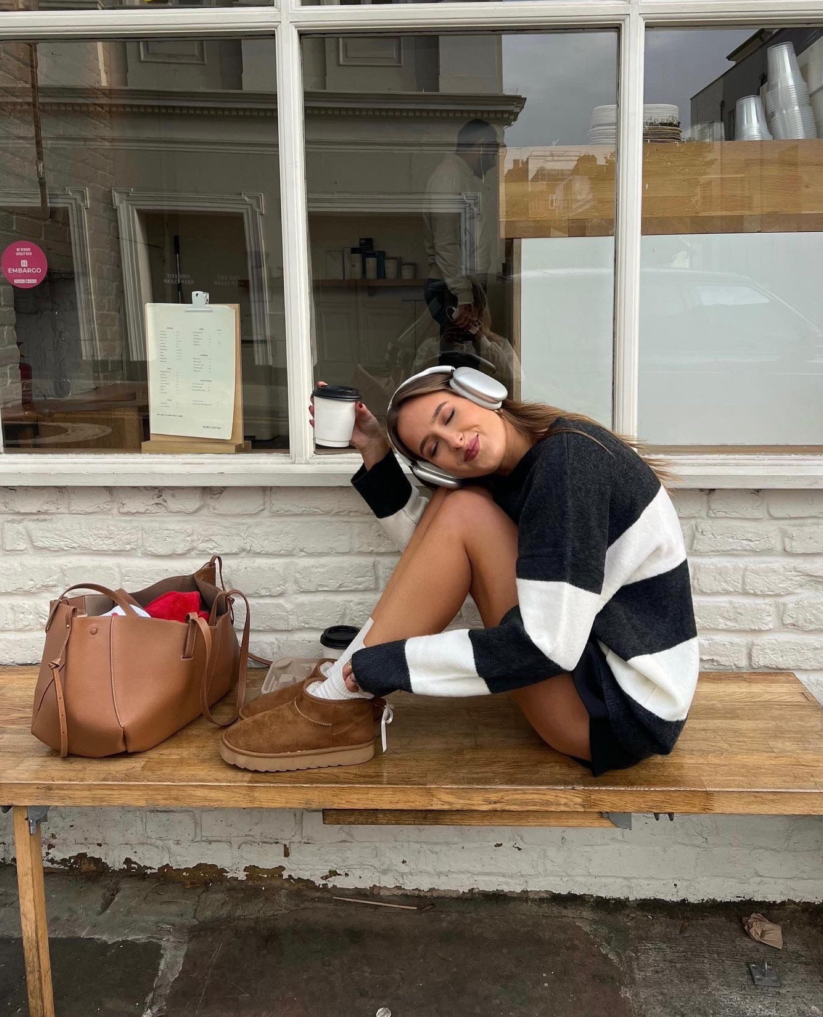 New look, H&m, Ugg, Polene, Demellier, transitional style, transitional outfit, autumn fashion, autumn style, striped jumper, oversized jumper, Ugg classic mini, leather tote, street style, autumn outfit ideas, style inspiration 

#LTKstyletip #LTKSeasonal #LTKeurope