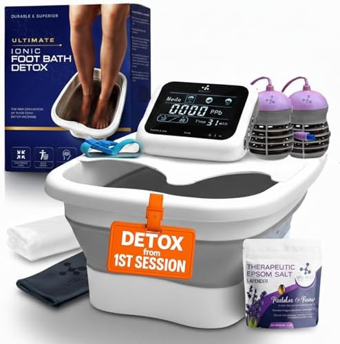 Vital Vibes Ultimate Ionic Foot Bath Detox Machine - Foot Detox Machine for Spa Bath with Touch D... | Amazon (US)