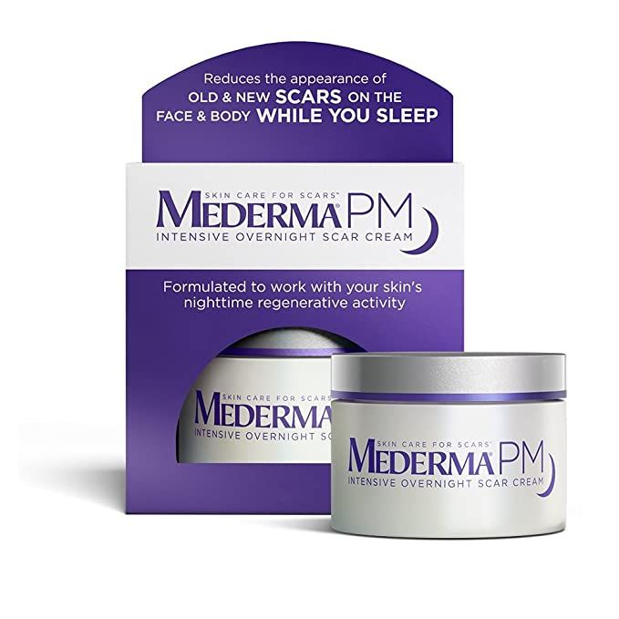 Amazon.com : Mederma PM Intensive Overnight Scar Cream - Works with Skin's Nighttime Regenerative... | Amazon (US)