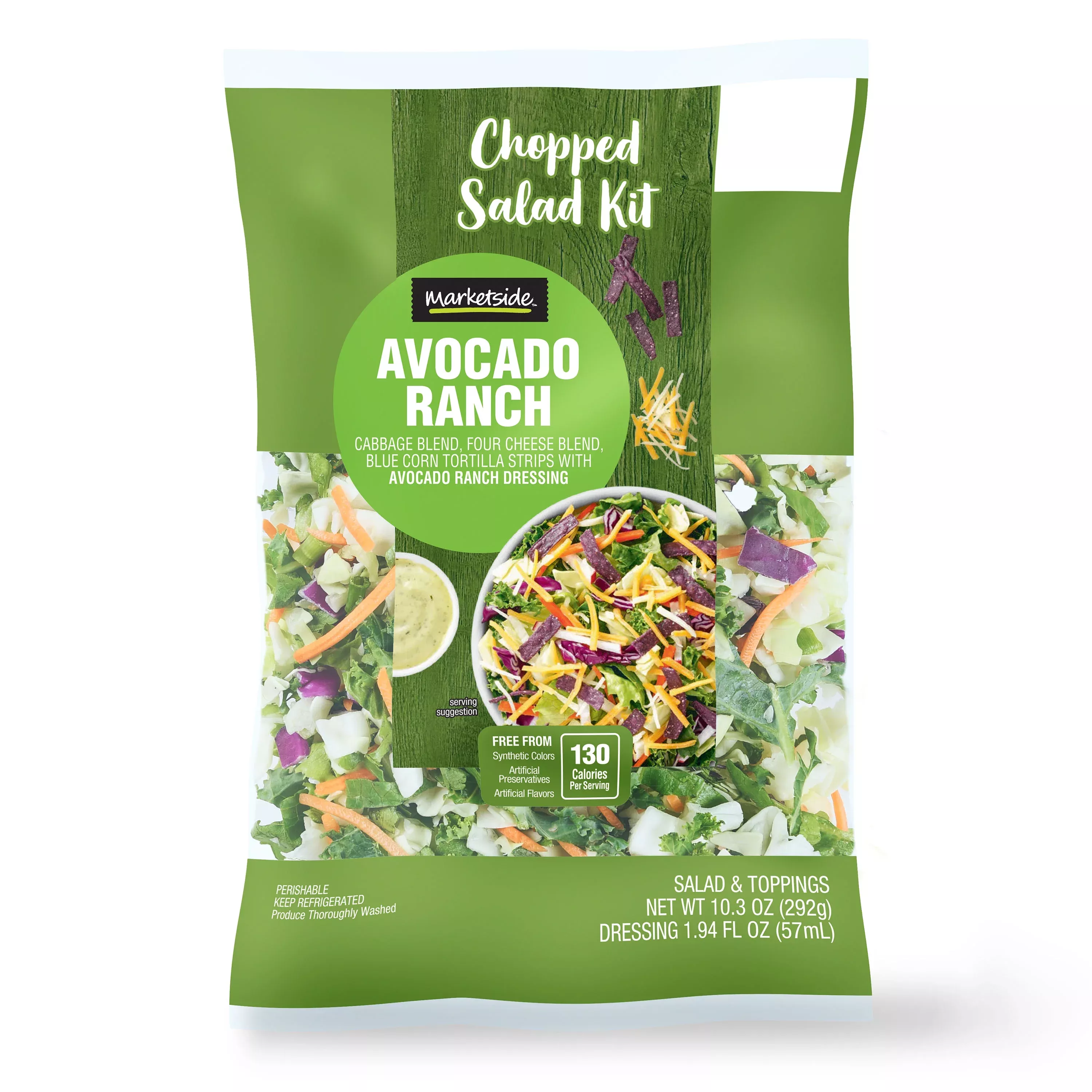 Marketside Southwest Chopped Salad Kit, 10.3 oz Bag, Fresh