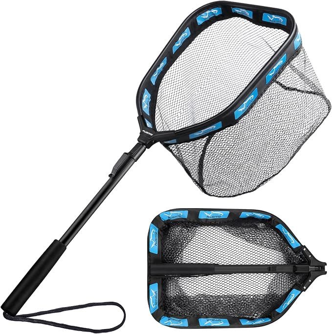 PLUSINNO Floating Fishing Net for Steelhead, Salmon, Fly, Kayak, Catfish, Bass, Trout Fishing, Ru... | Amazon (US)