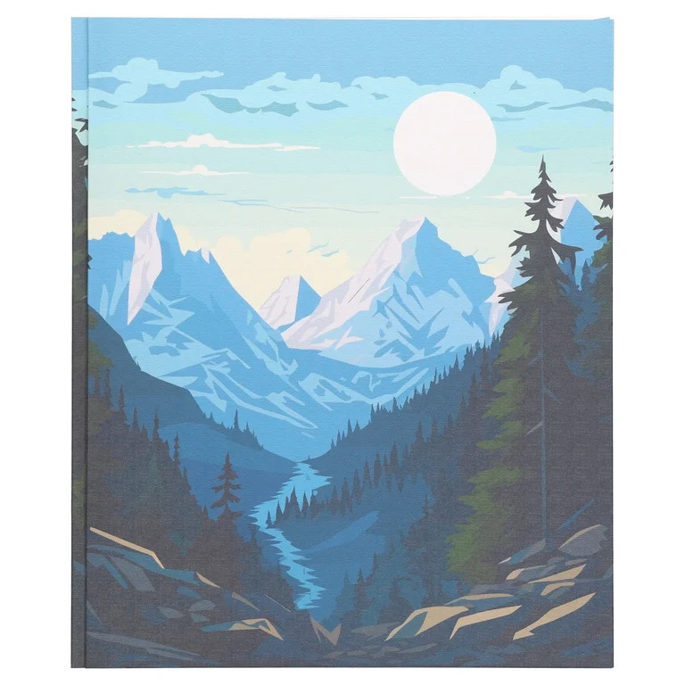 Pen+Gear 3-Prong 2-Pocket Paper Folder, Blue Mountains | Walmart (US)