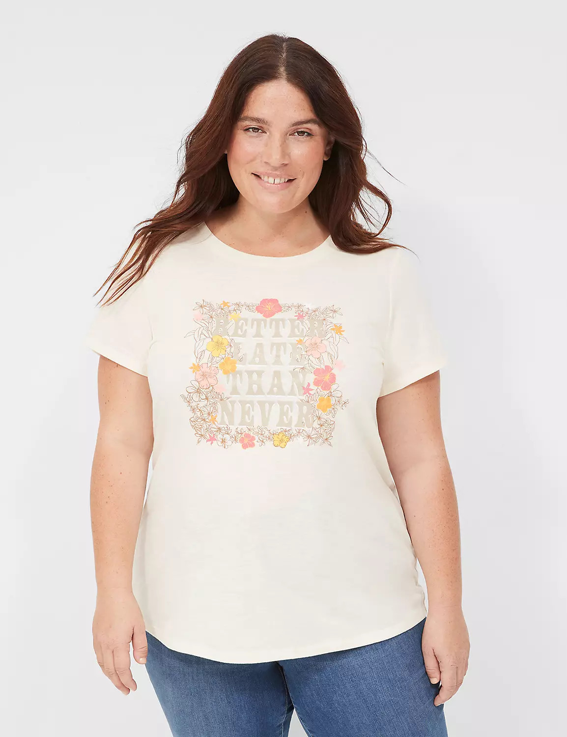 Better Late Than Never Graphic Tee | LaneBryant | Lane Bryant (US)
