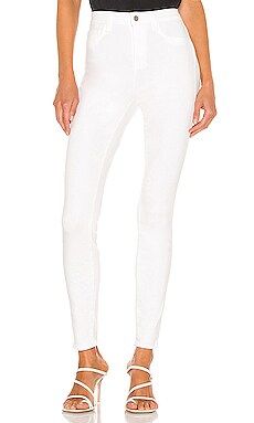 L'AGENCE Marguerite High Rise Skinny in Blanc from Revolve.com | Revolve Clothing (Global)