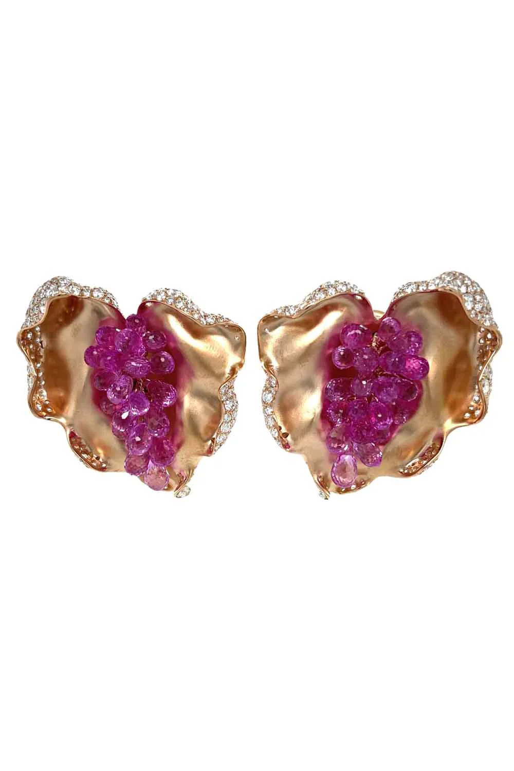 Pink Sapphire Earrings | Marissa Collections