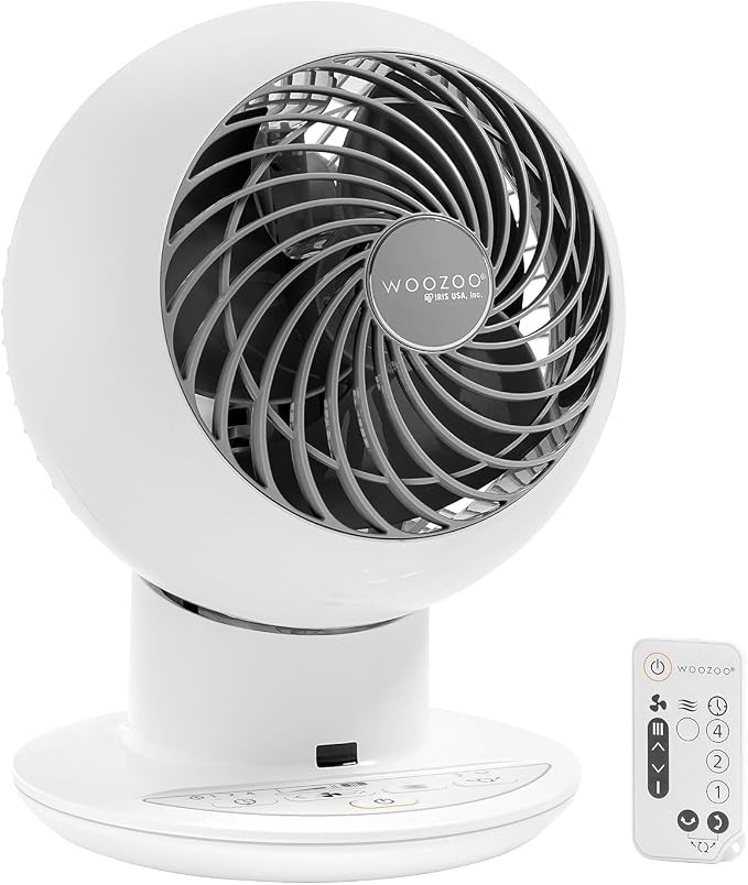 IRIS USA WOOZOO Air Circulator Fan with Remote, Oscillating, 5 Speeds, 82ft Max Air Distance, Adj... | Amazon (US)