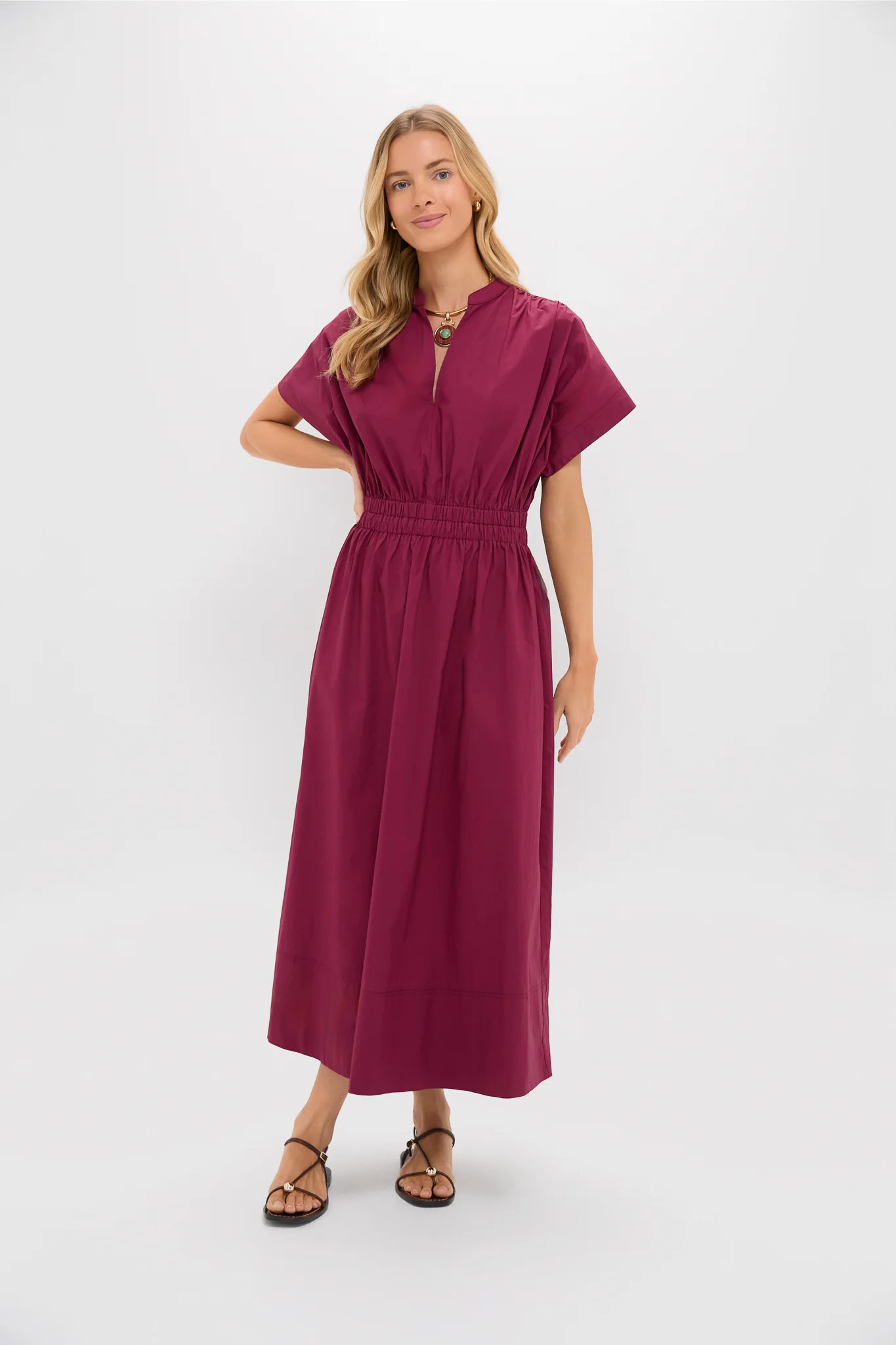 Burgundy Emmy Maxi Dress | Tuckernuck (US)