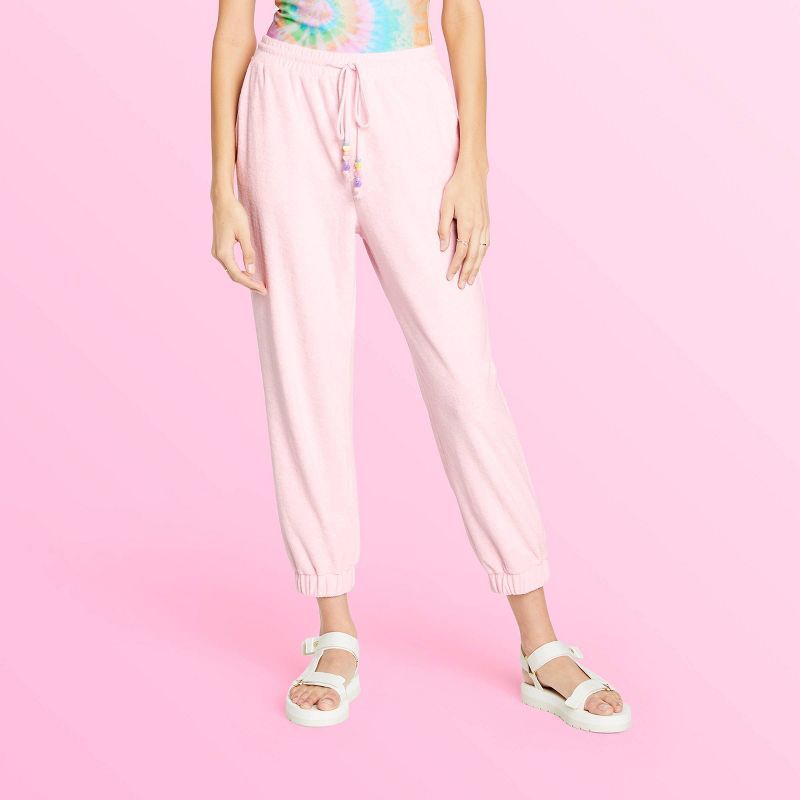Women's Ankle Terry Jogger Pants - Stoney Clover Lane x Target Light Pink | Target