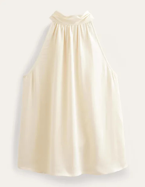 Satin Cutaway Top | Boden (UK & IE)