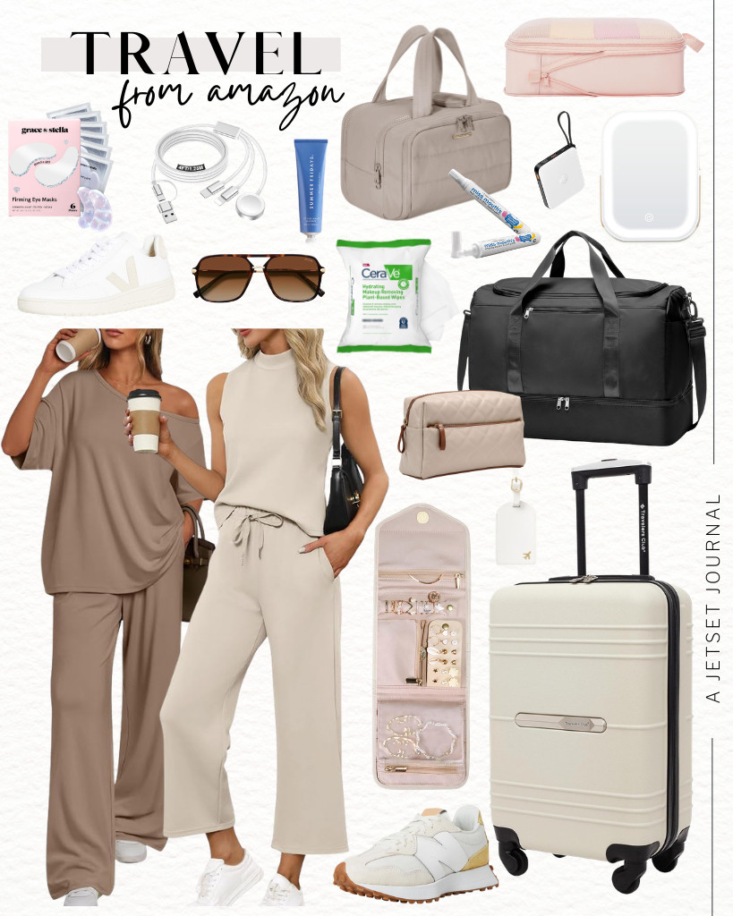 Going on a trip soon? Here’s this week’s roundup of Amazon Travel Finds! First things first, pack these cute two-piece lounge sets from Trendy Queen and SAMPEEL, and pair them with these New Balance or Veja sneakers for a chic, comfy fit while you’re out and about. The BAGSMART Travel Toiletry Bag is perfect for your toiletries and personal stuff! You can also pack your outfits using Veken compression packing cubes. Don’t forget your makeup! The Amazon Essentials quilted travel makeup bag is an amazing find for this. Safe travels!

#LTKSeasonal #LTKSaleAlert #LTKTravel
 

 