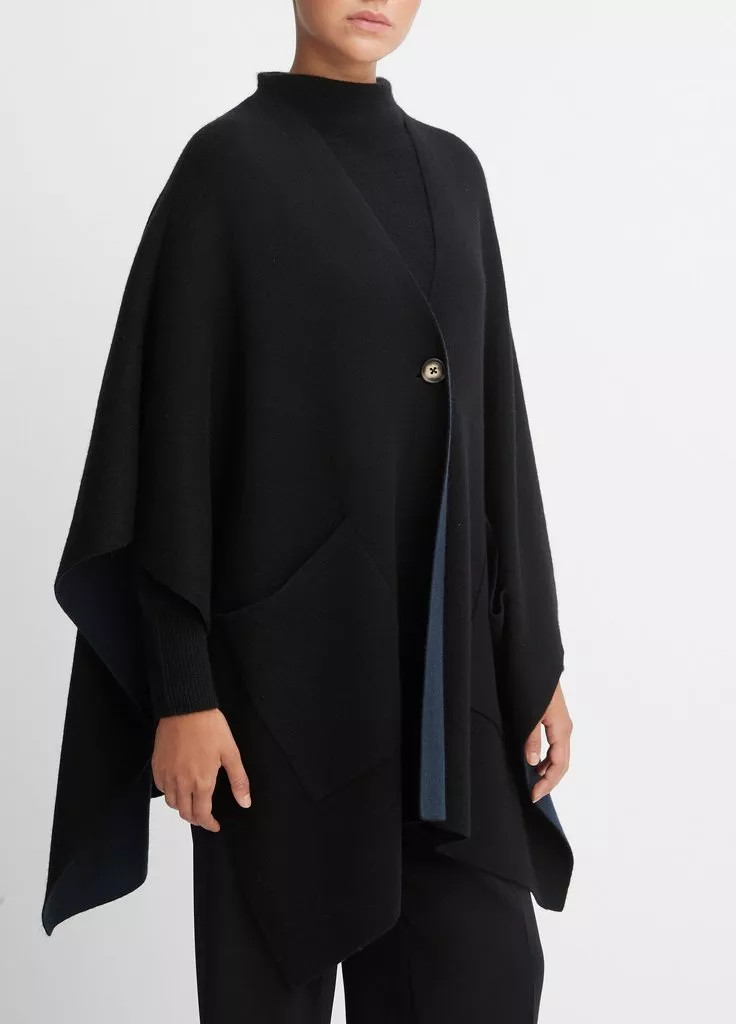 Wool and Cashmere Double-Face Cape | Vince LLC