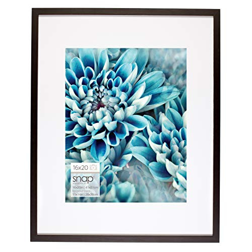 Snap 16x20 Wall Mount Single Mat for 11x14 Photo Picture Frame, 16" x 20", Black | Amazon (US)