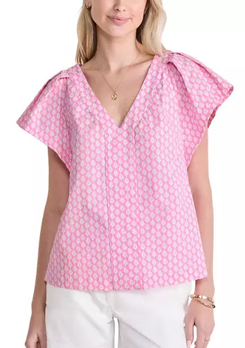 Women's Harbor Flutter Sleeve Top | Belk