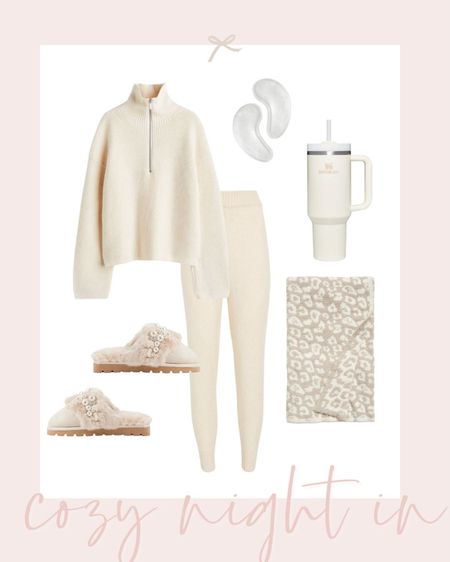 Perfect loungewear for a cold winter night. Don't forget the Barefoot Dreams blanket to keep you warm!

#LTKstyletip #LTKHoliday #LTKSeasonal