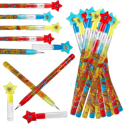 Playbees Superheroes Pop Pencils - 24 Pack Hero Party Favors | Target