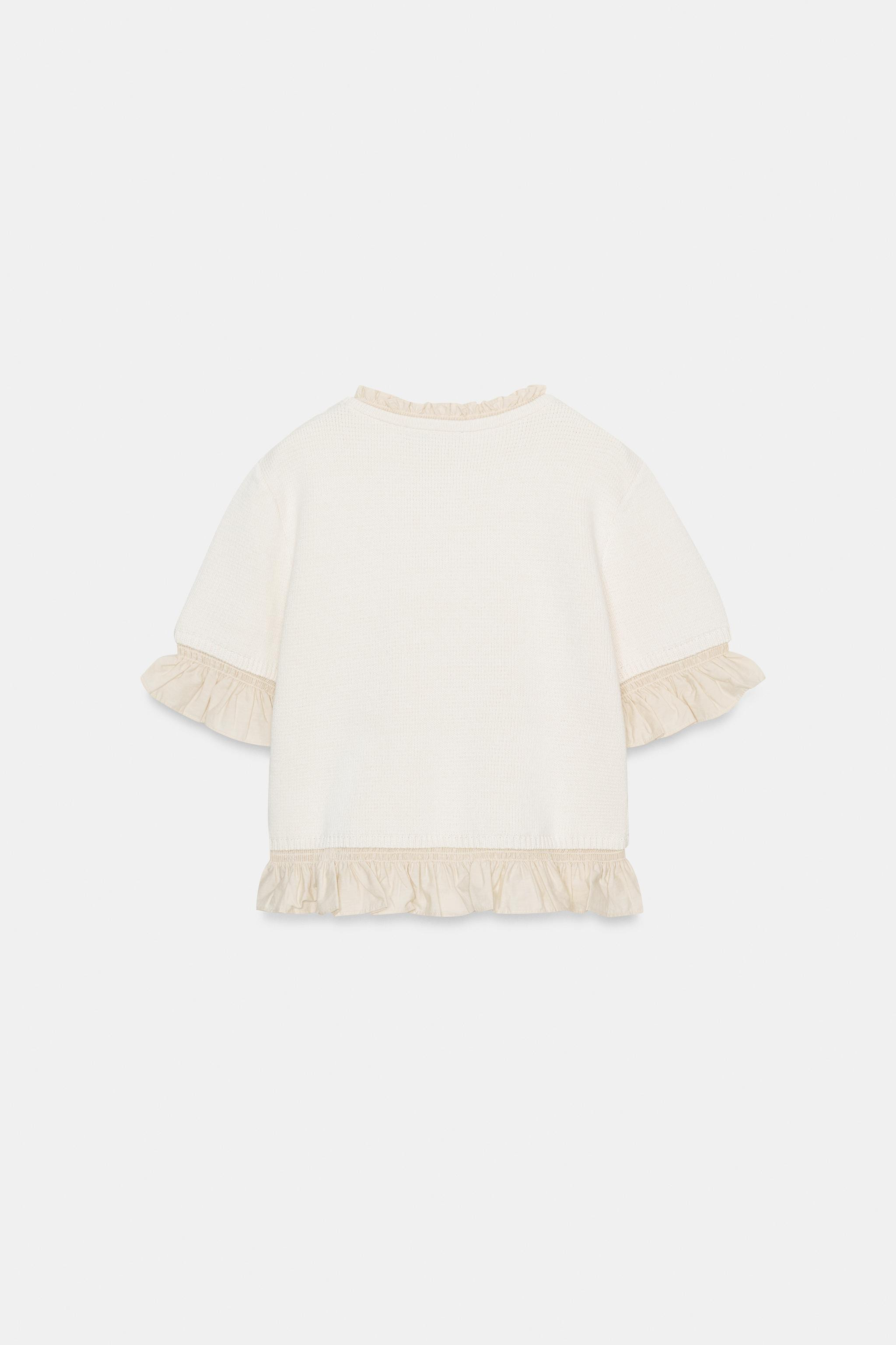 COMBINED KNIT SHORT SLEEVE JUMPER | Zara US