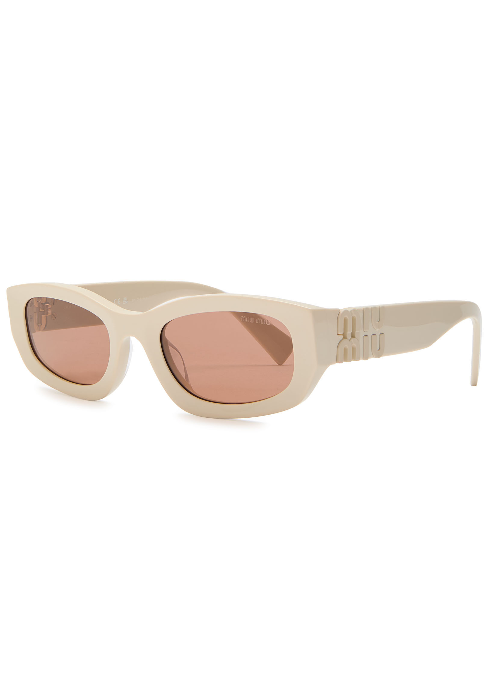 Narrow rectangle-frame sunglasses | Harvey Nichols