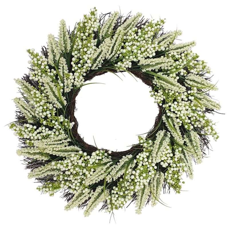 White Heather Berry Vine Wreath, 22" | At Home