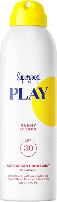 Supergoop! PLAY SPF 30 Antioxidant Body Mist w/Vitamin C -Broad Spectrum Sunscreen Spray - Great ... | Amazon (US)