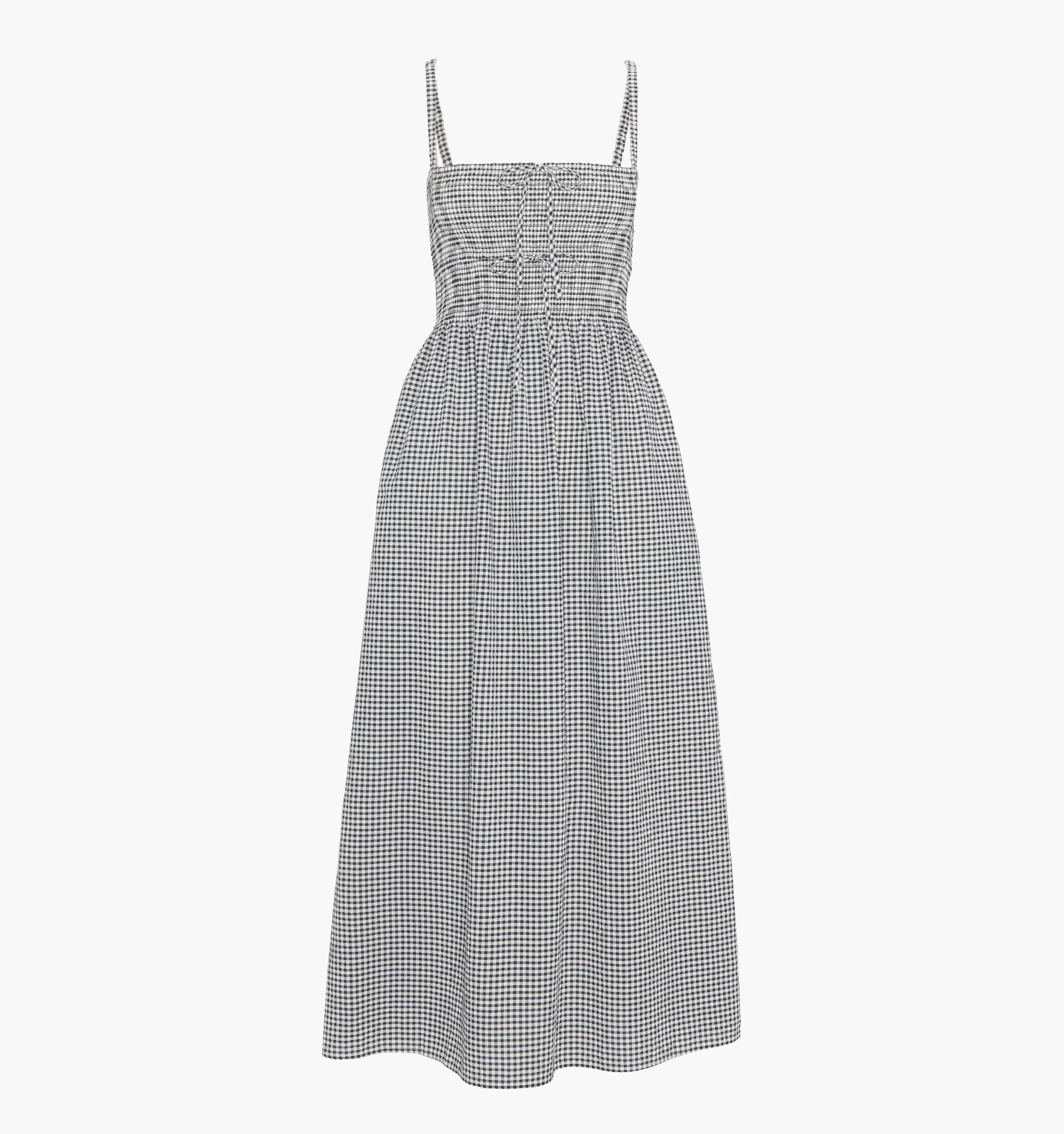 The Larissa Nap Dress | Black/Sand Gingham / XS | ® | Hill House Home | Hill House Home US