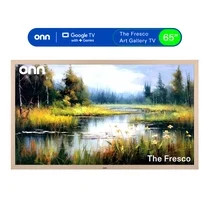 onn 65" The Fresco Art Gallery 4K UHD Google TV with Gemini - Golden Brown | Walmart (US)