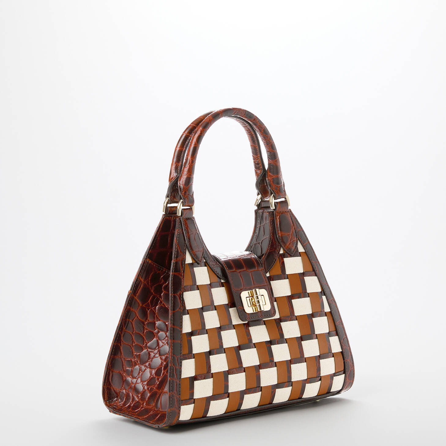 Adrian Leather Satchel | Pecan Edgewater | BRAHMIN | Brahmin