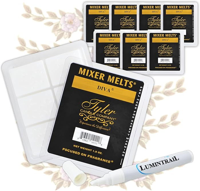 Tyler Candle Mixer Melts, Diva Scent, Set of 8 Scented Wax Tarts for Wax Warmers (6 Tarts per Bar... | Amazon (US)