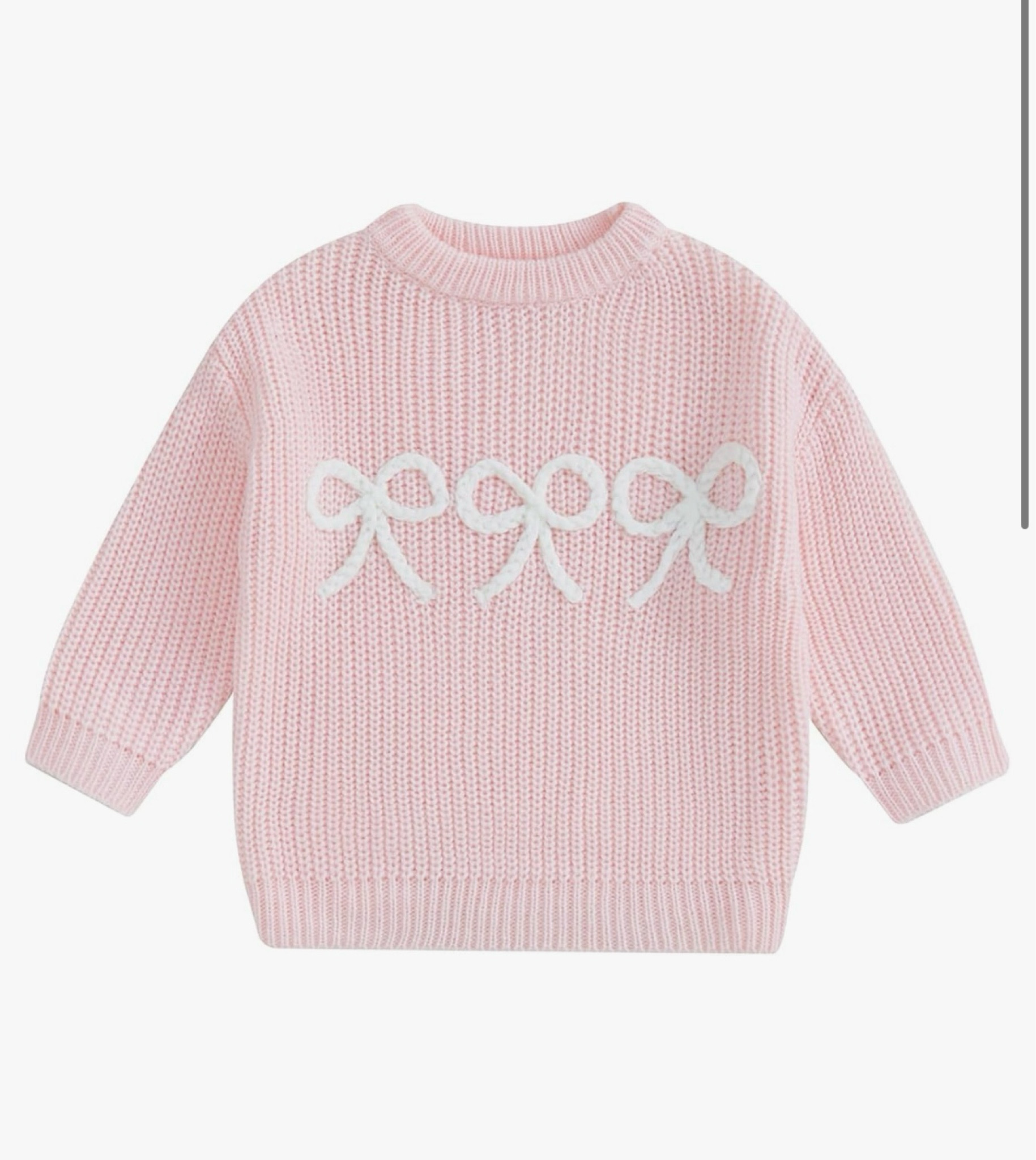 The sweetest little girl and baby girl sweater! The bows are precious and the quality is amazing for $17.99!! The sizes range from 6months to 5T! 

#LTKStyleTip #LTKKids #LTKGiftGuide