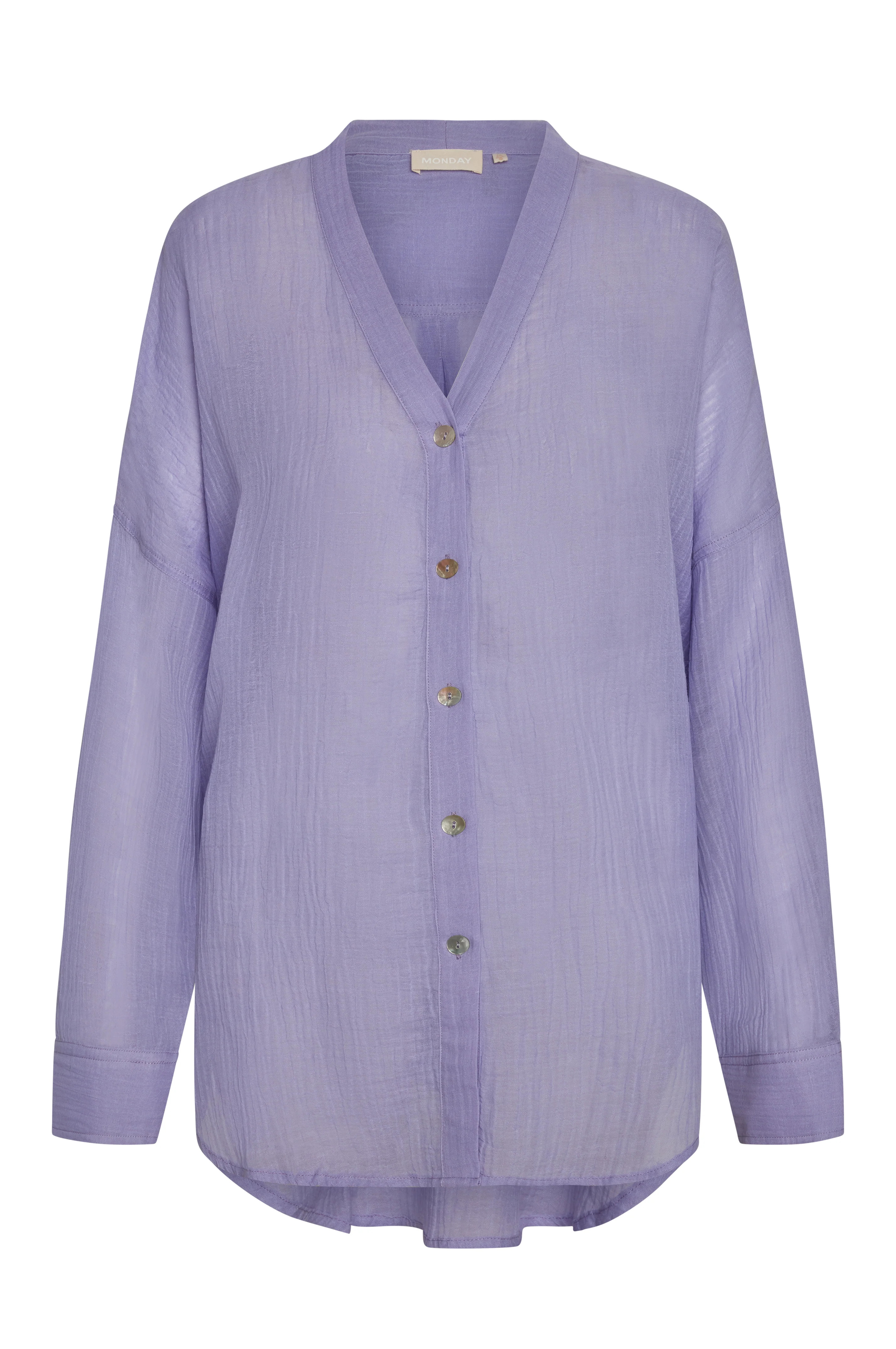 Barcelona Tunic - Wisteria Crinkle Linen | Monday Swimwear