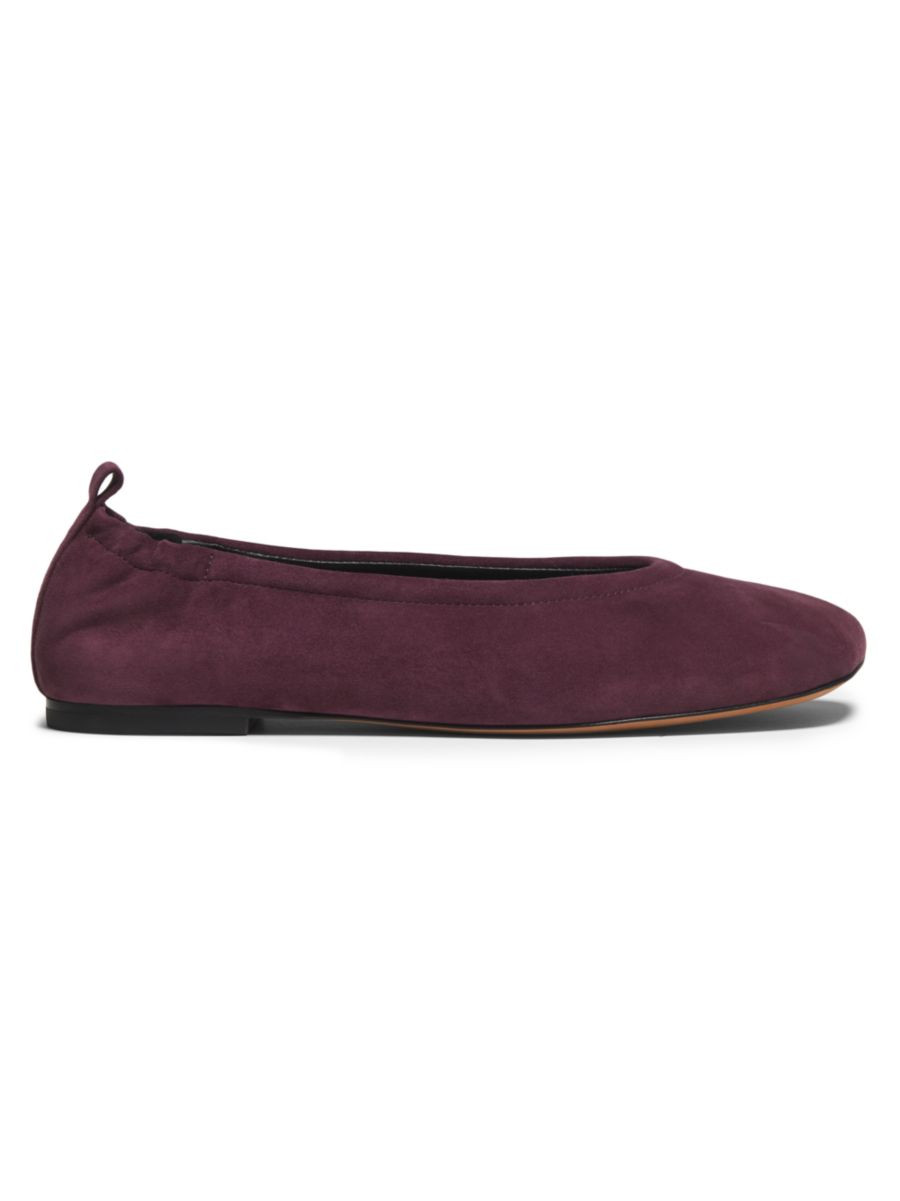 ID Stretch Back Suede Ballerina Flats | Saks Fifth Avenue