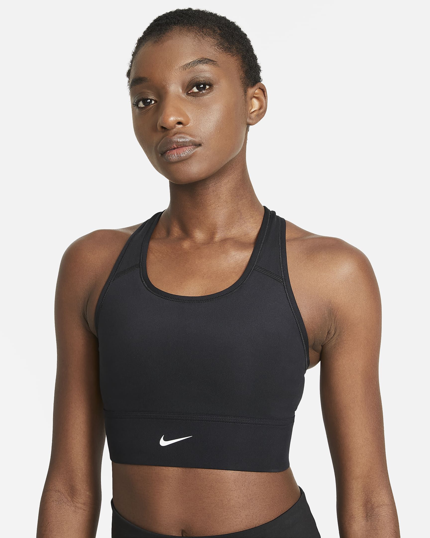 Nike Swoosh Women's Medium-Support 1-Piece Padded Longline Sports Bra. Nike.com | Nike (US)